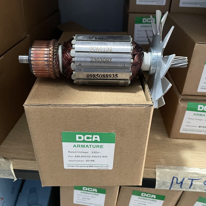 Rotor cưa xích makita 5016, dca 02-405 aml03-405 hàng dca chính hãng dây đồng