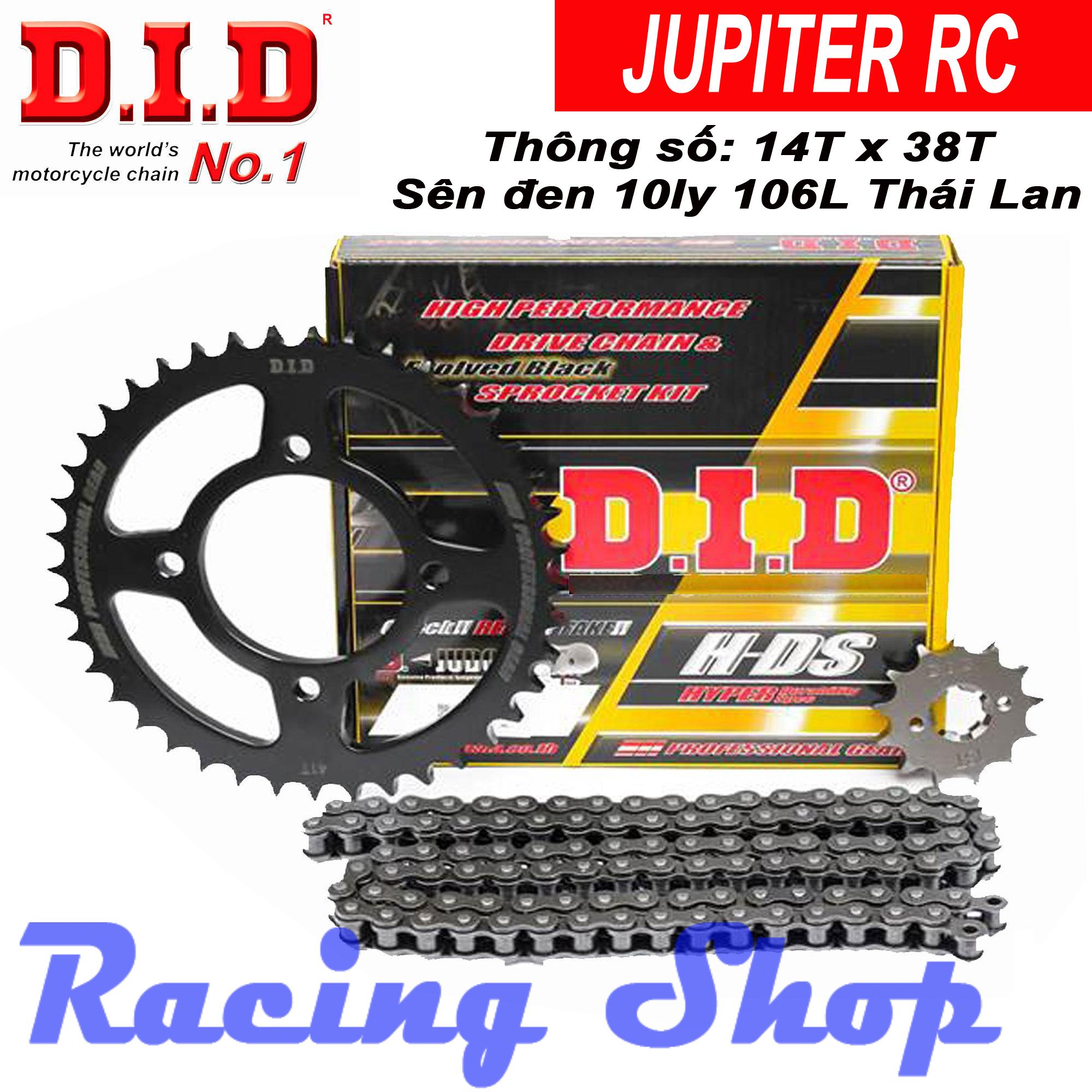 Nhông sên dĩa JUPITER RC Sên đen 10ly DID HDS - Thái Lan