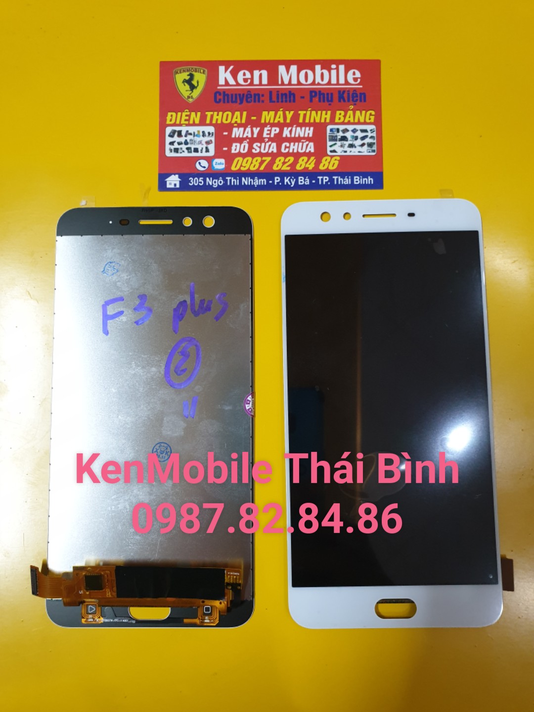 Màn hình nguyên bộ oppo f3 plus, loại zin