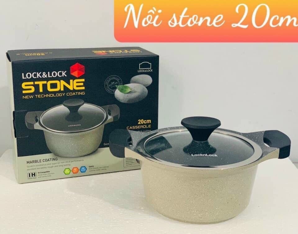 [HCM]Nồi Lock&Lock dòng Stone 7 lớp 20cm LCA6202D-IH