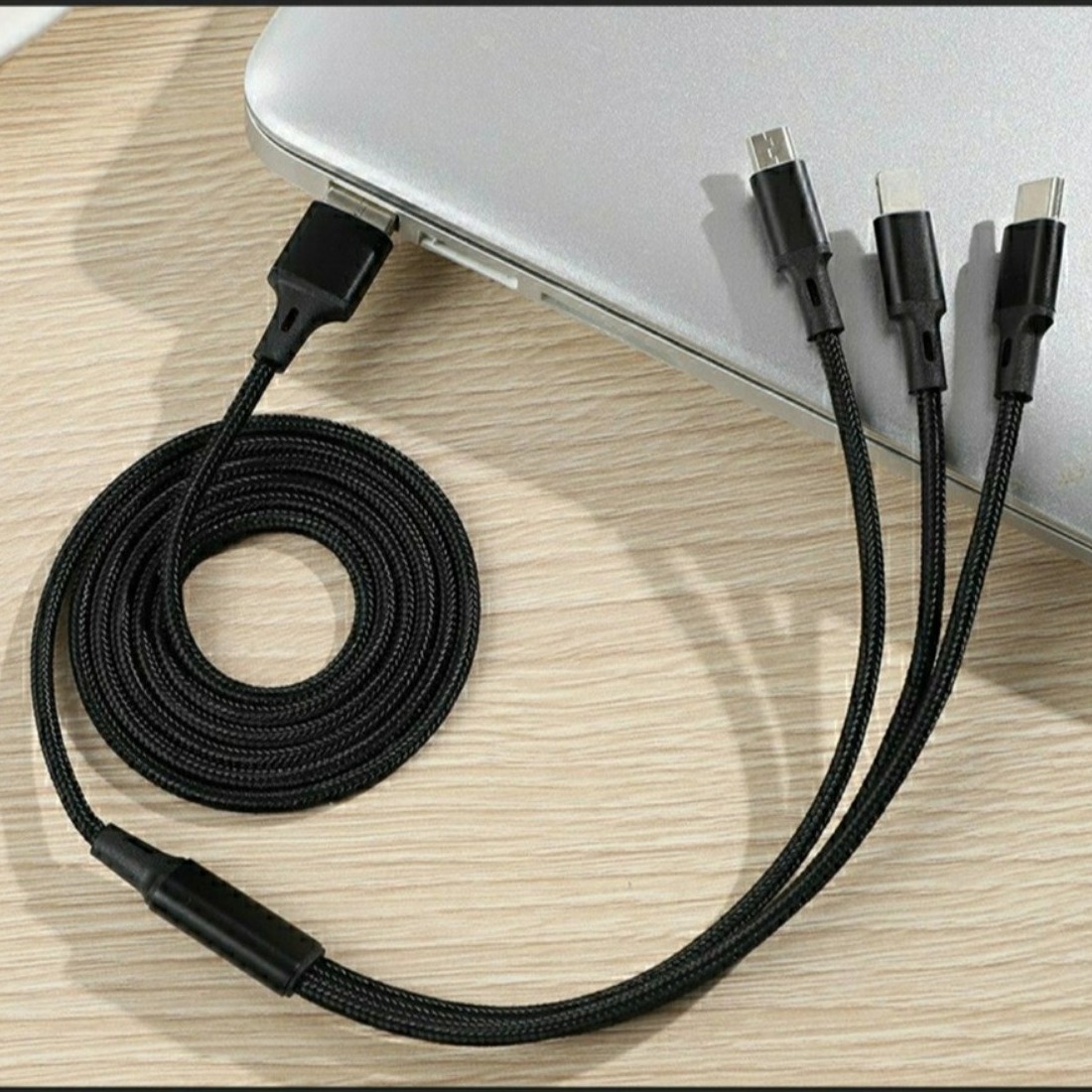 [HCM][HÀNG TỐT] CÁP SẠC 3 ĐẦU MICRO USB - TYPE C - LIGHTNING SẠC CỰC NHANH CHO TẤT CẢ CÁC LOẠI ĐIỆN THOẠI - DÂY CÁP SẠC DÂY DÙ XOẮN XỊN KHÔNG BỊ ĐỨT GÃY - DÙNG SIÊU BỀN