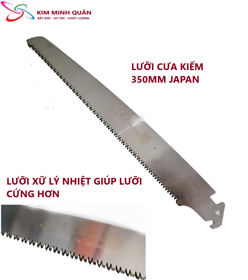Lưỡi cưa kiếm 350mm thép sk5 lưỡi xữ lý nhiệt japan