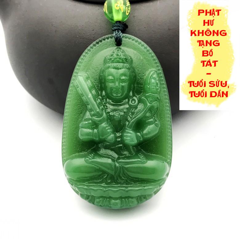 Chuỗi hạt đeo cổ mặt phật bản mệnh người tuổi Sửu, tuổi Dần - Phật Hư Không Tạng Bồ Tát (màu tuỳ chọn)