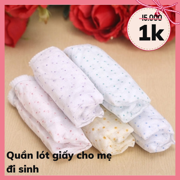 Quần lót giấy cho mẹ sau sinh - v3 dưới 100 cm - con iu shop mẹ và bé