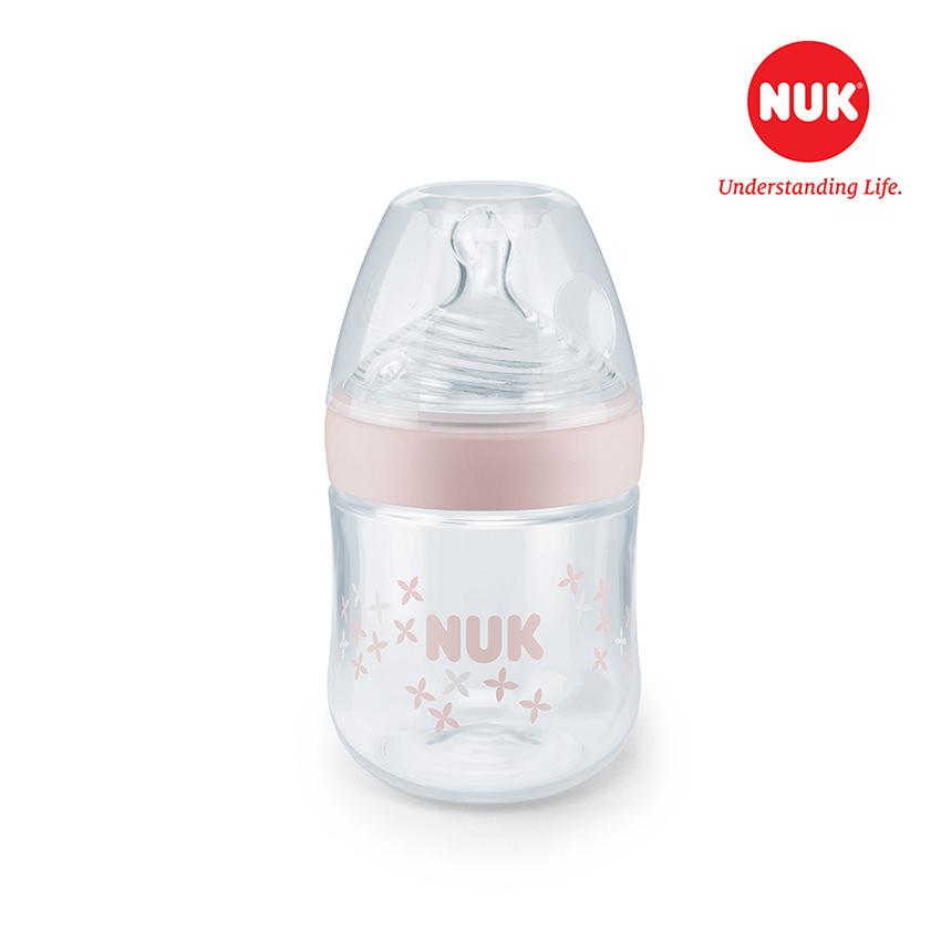 Bình sữa nuk mô phỏng tự nhiên pp 150ml bé 0-6 tháng hồng