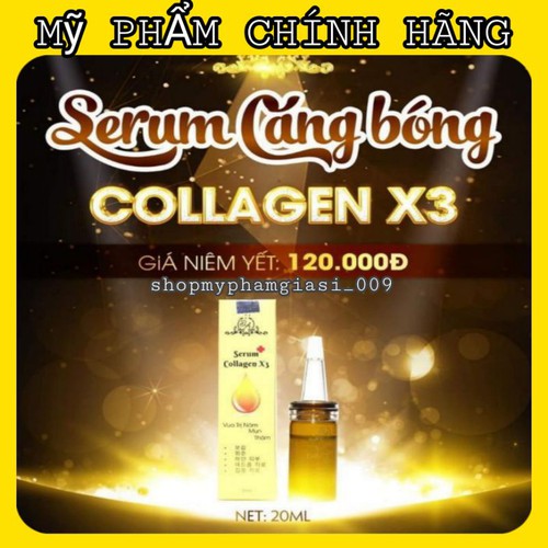 Serum Collagen X3 Đông Anh-MeGaLA-Dưỡng trắng, dưỡng ẩm, hỗ trợ trị nám, mụn.