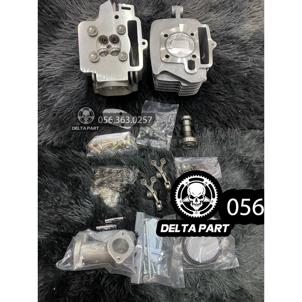 Đầu lòng wave 4 val trái 54 56 cho wave dream sirius 50 xe 50cc...