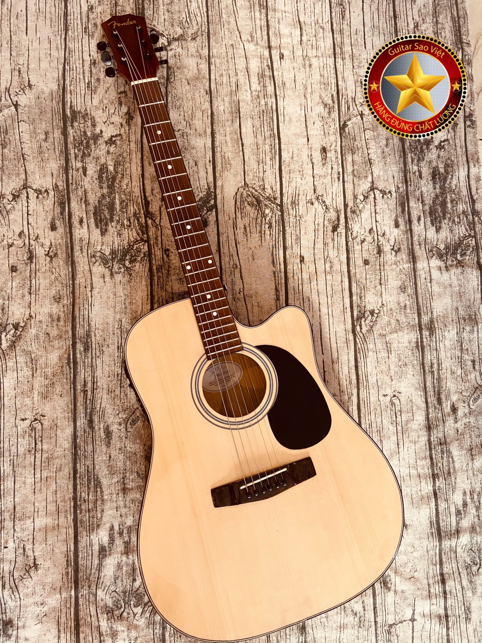 [HCM]Đàn Guitar Acoustic Custom Fender CD-60 có EQ solid top cho người mới tập chơi( Guitar Sao Việt bảo hành 12 tháng)