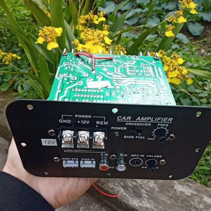 Mạch khuếch đại công suất 2 chế độ Trầm hoặc Nhạc có lời sử dụng nguồn 12V Công suất 500W