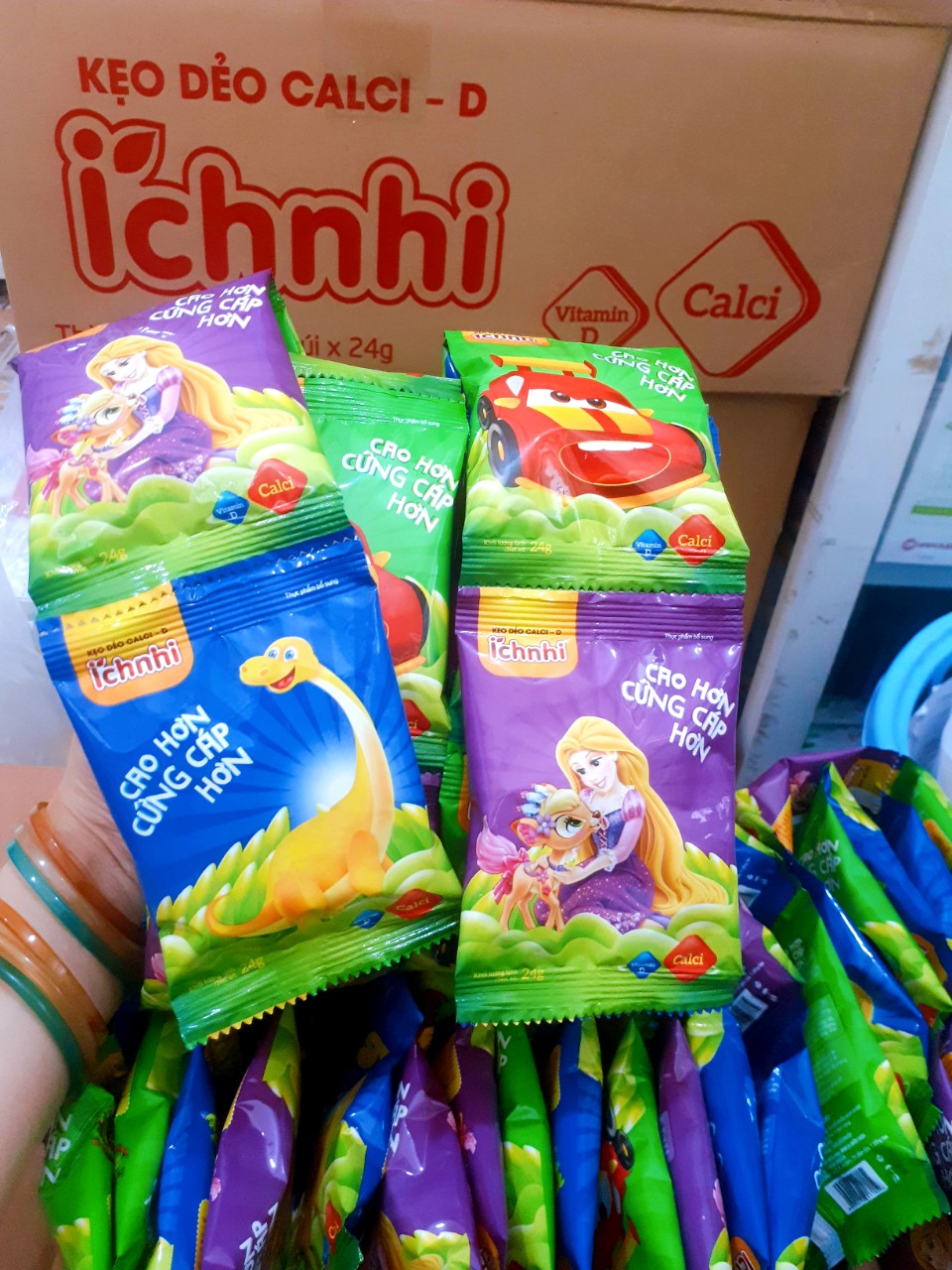 [HCM]Combo 10túi kẹo dẻo bổ sung CALCI D Ích Nhi túi 24g