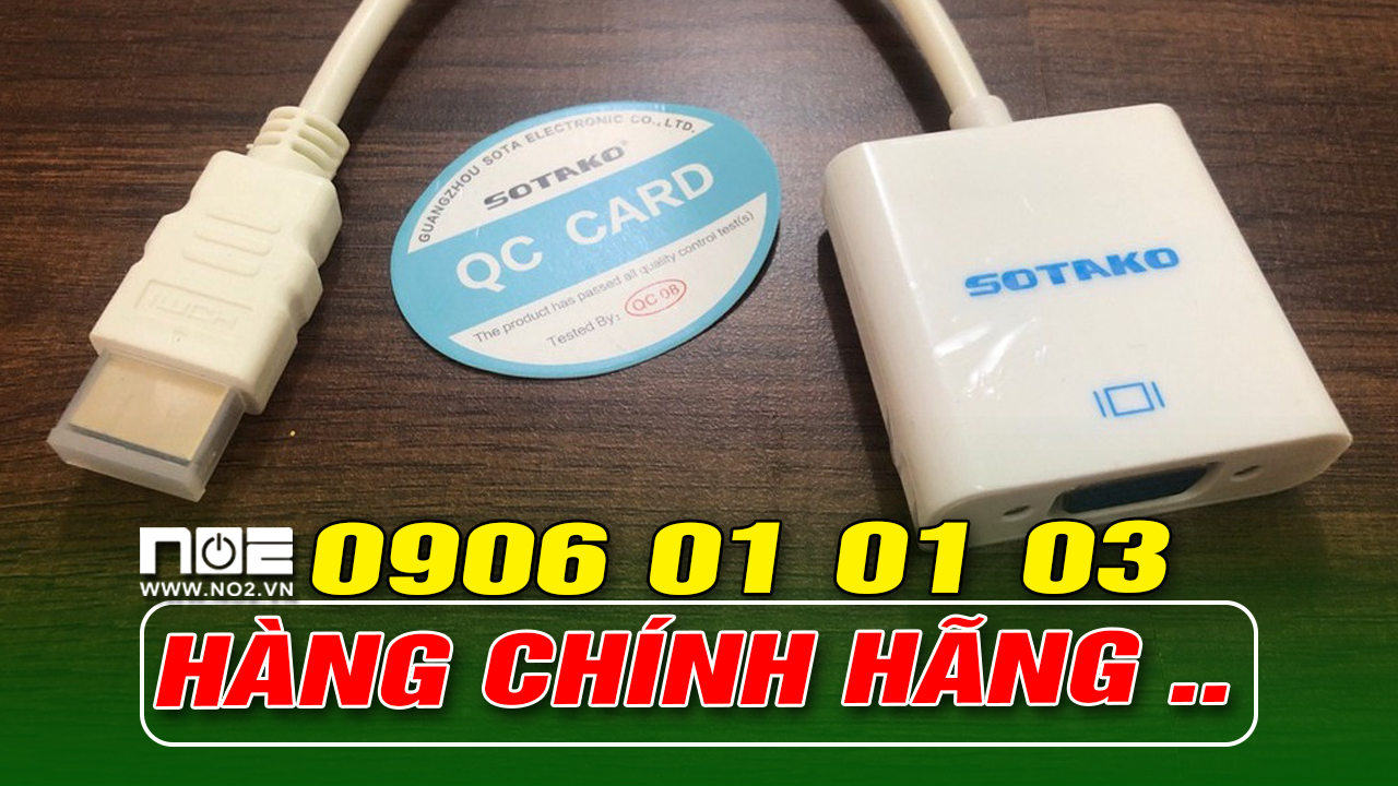 Cáp chuyển đổi hdmi sang vga - có chíp sét - sotako