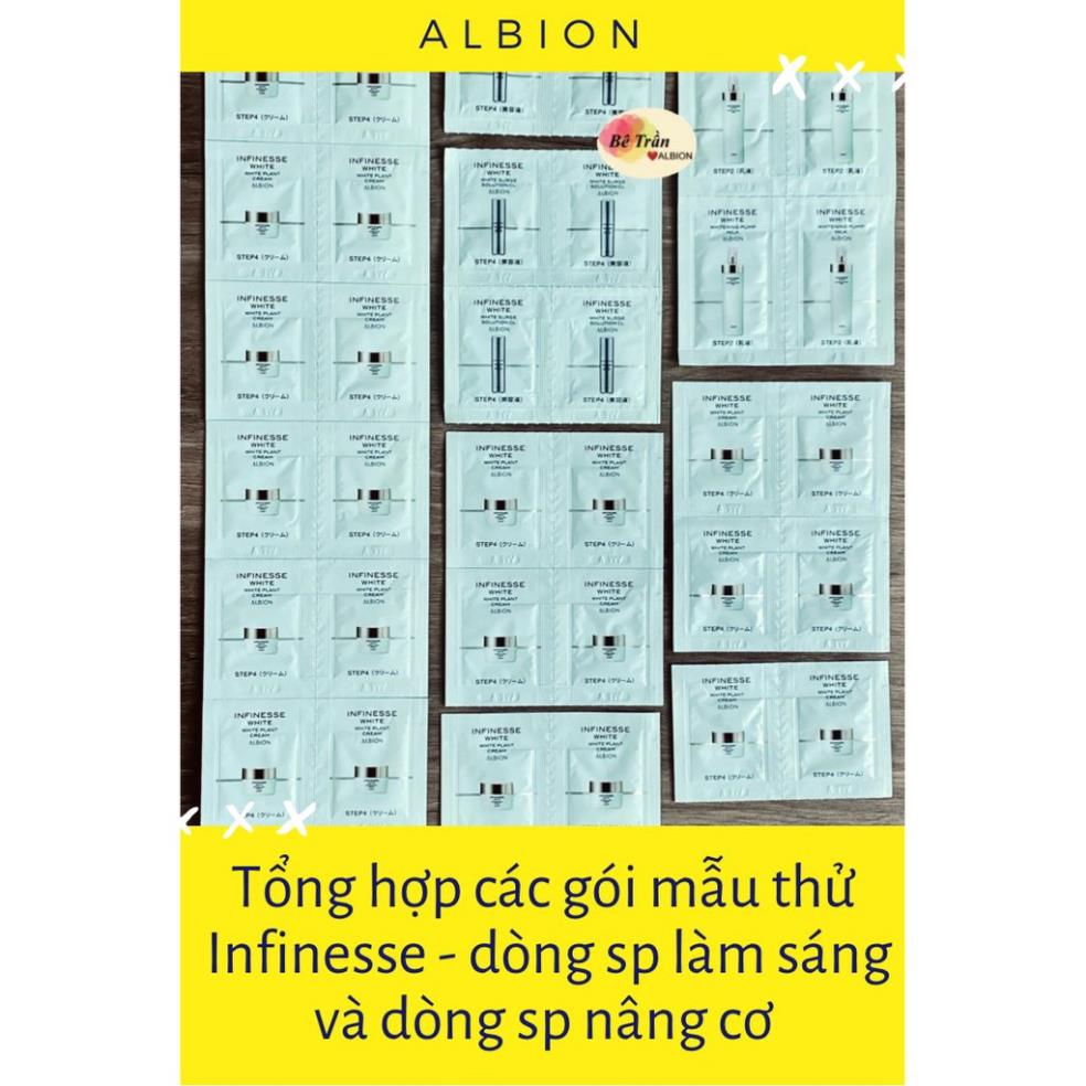 Tổng hợp các gói mẫu thử dòng Infinesse nâng cơ, làm sáng