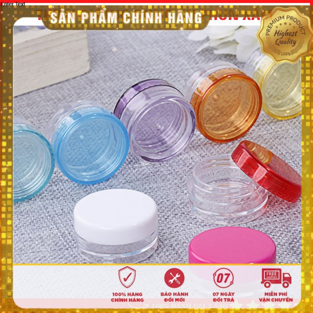 Hũ nhựa chiết mỹ phẩm đa dụng DCPX-NTA, đựng kem , son dưỡng, hũ chiết đựng mỹ phẩm