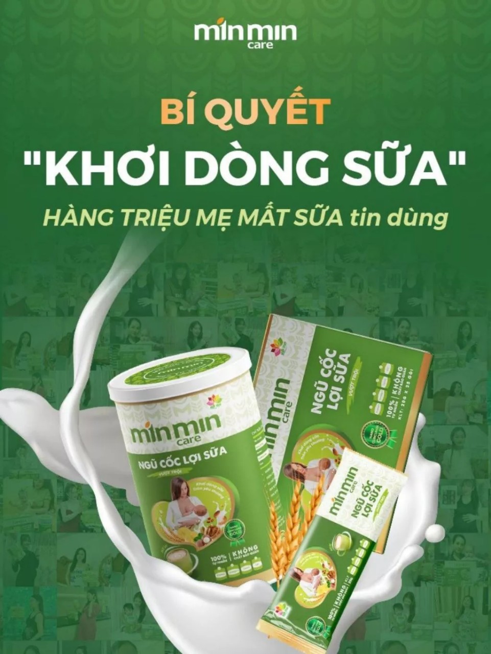 Combo 2 Hộp Ngũ Cốc Lợi Sữa Min Min 30 vị hạt  | Ngũ Cốc Lợi Sữa Sau Sinh