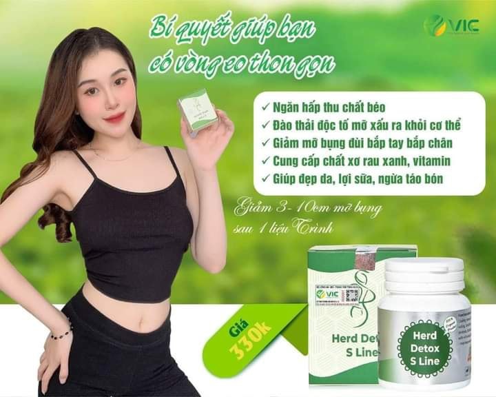 Detox SLine giảm mỡ bụng, đánh tan mỡ bụng