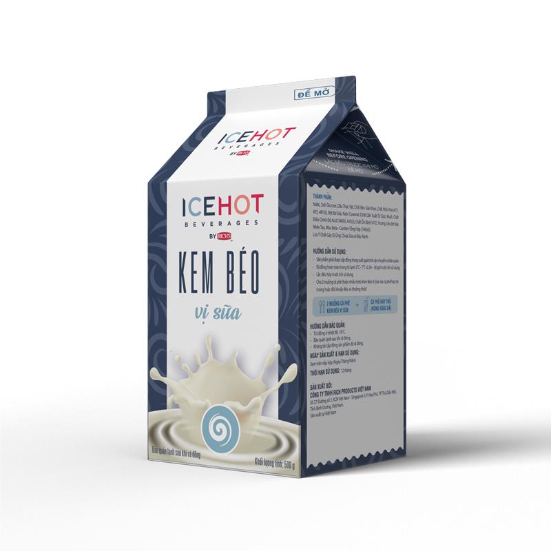 Kem Béo Vị Sữa ICEHOT Hộp 500g [19951]
