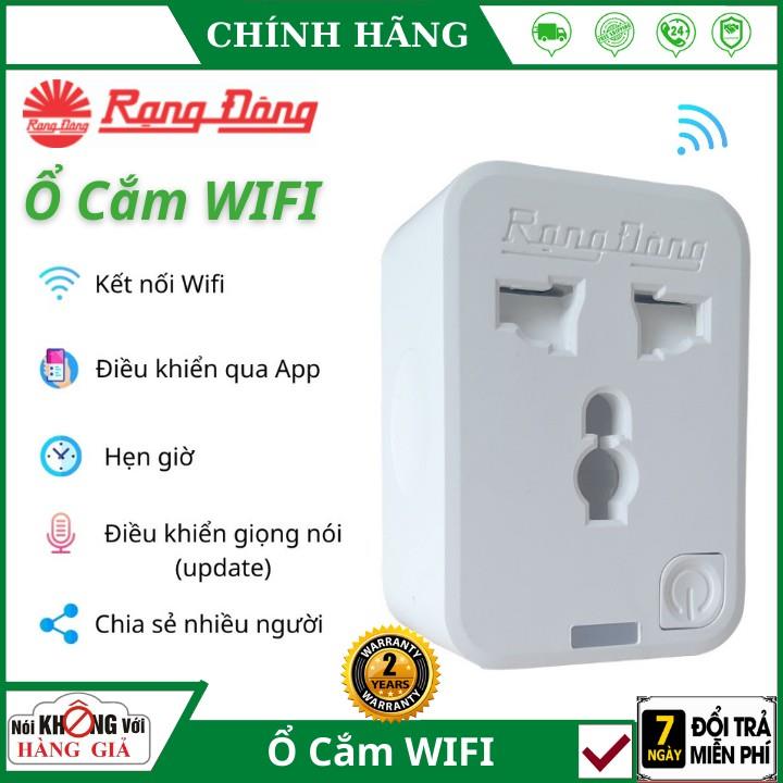 Ổ cắm điện thông minh wifi RẠNG ĐÔNG 16A OC01WF điều khiển từ xa qua app  chia sẻ quản lý  hẹn giờ thông minh - BH 2N HOT SALE
