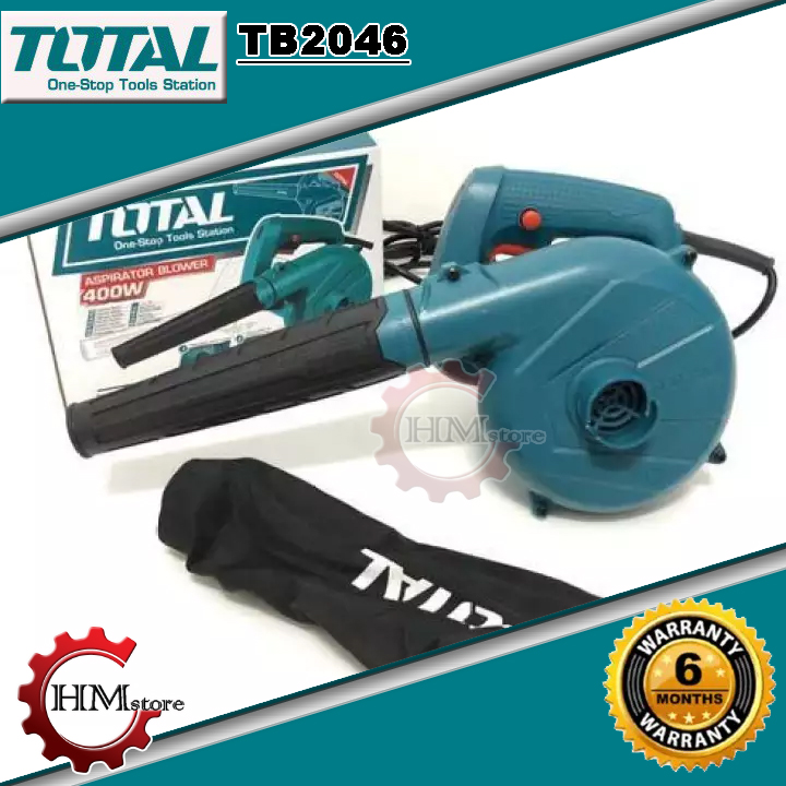 Máy thổi bụi cầm tay Total TB2046, công suất 400w - Máy hút bụi cầm tay Total, máy thổi bụi mini, máy hút thổi bụi - Luồng khí 3 m3/phút - Bảo hành 6 tháng - HẢI MY STORE