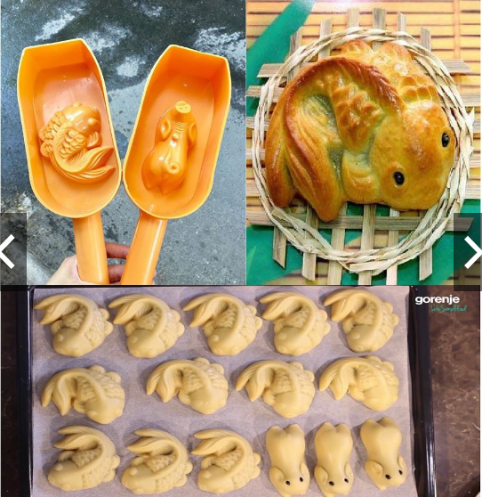 Khuôn gõ trung thu cá ,heo 50/75g, nhựa vĩnh trường
