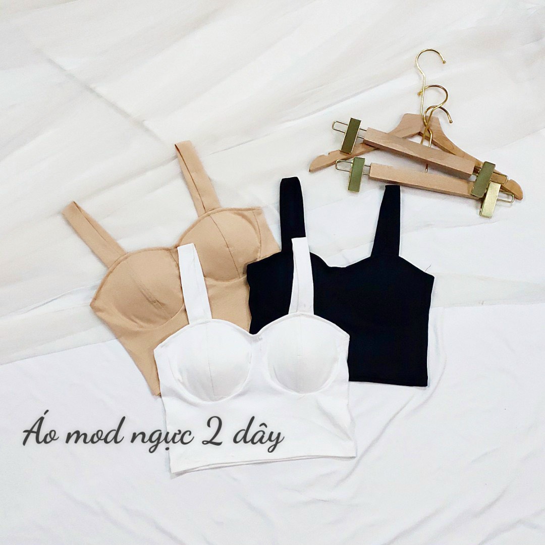 Áo croptop bra kèm mút xinh tôn dáng hình thật xinhh