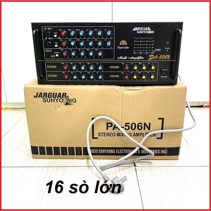 Âm ly hoà nhạc jarguar,pa-506n-16 sò lớn 2 kênh 2 hệ thống làm mát
