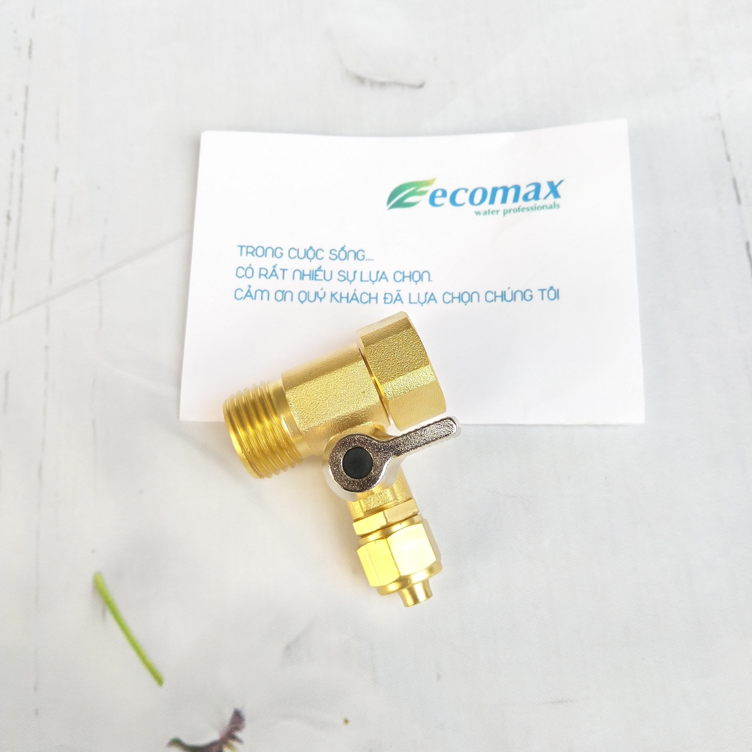 Bộ khóa chia nước máy lọc nước - bộ khóa chia nước bằng đồng