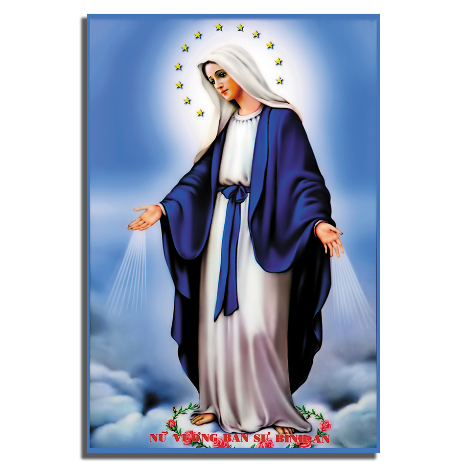 HCM]Tranh công giáo hình đức mẹ maria | Lazada.vn