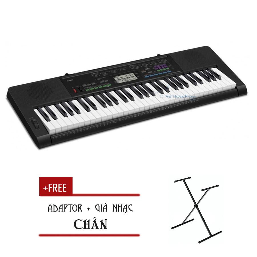 Đàn organ casio ctk-3400 kèm ad - chân - happylive shop