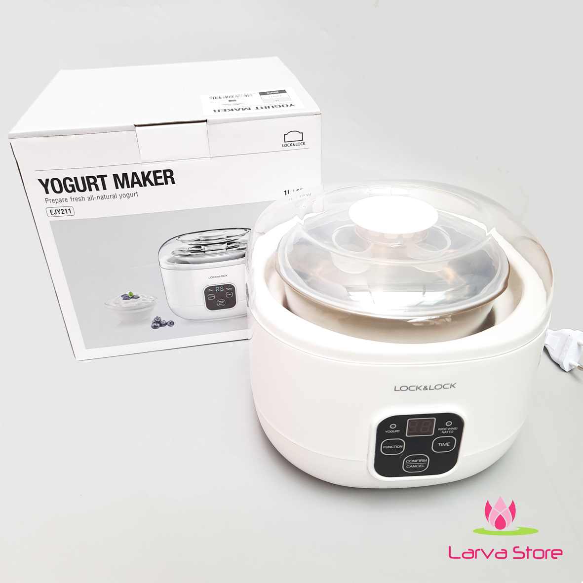 Máy làm sữa chua, đậu lên men natto lock&lock yogurt maker 1l ejy211