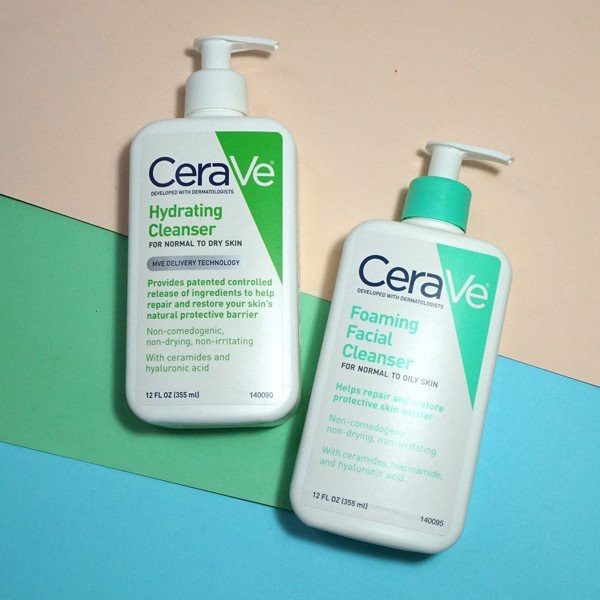Sữa rửa mặt Cerave Foaming - Hydrating Facial Cleanser 355ml