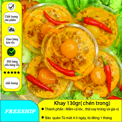 Bếp chú 7 - combo 3 chén 130gr mắm chưng đặc sản thơm ngon chuẩn vị việt - mắm chưng miền tây - giao hỏa tốc tphcm