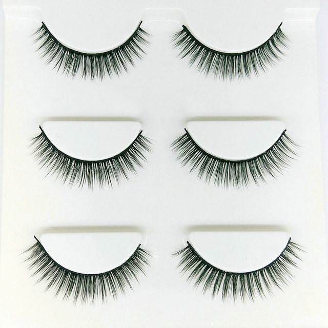 [HCM]Mi giả lông chồn 3D - Mi Chồn 3PCS 1 bộ 3 cặp cao cấp