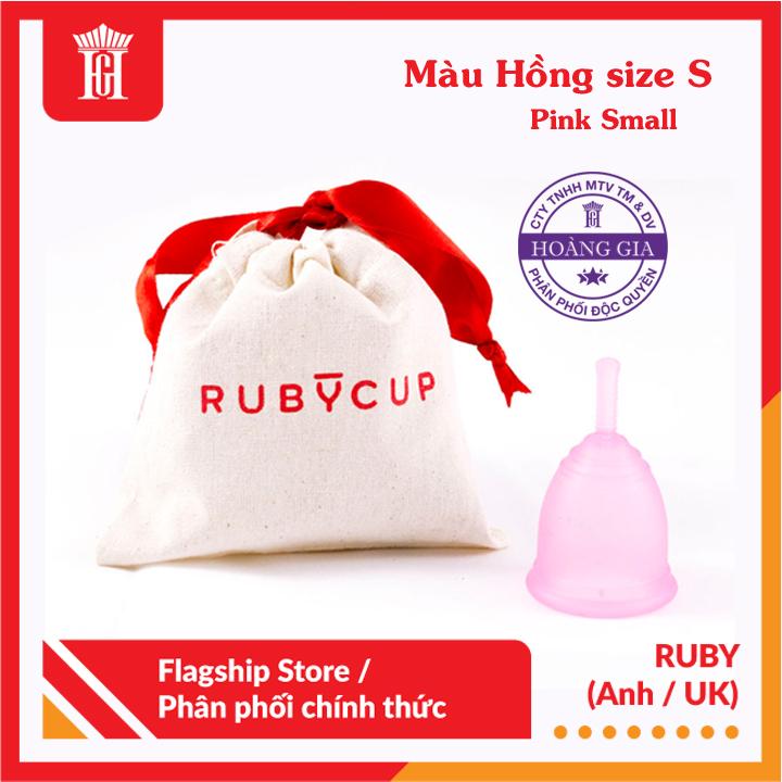 Cốc nguyệt san Ruby cup, màu Hồng size nhỏ Small (Hàng chính hãng, thương hiệu Anh) - Ruby Cup Menstrual Cup (Pink, size Small)