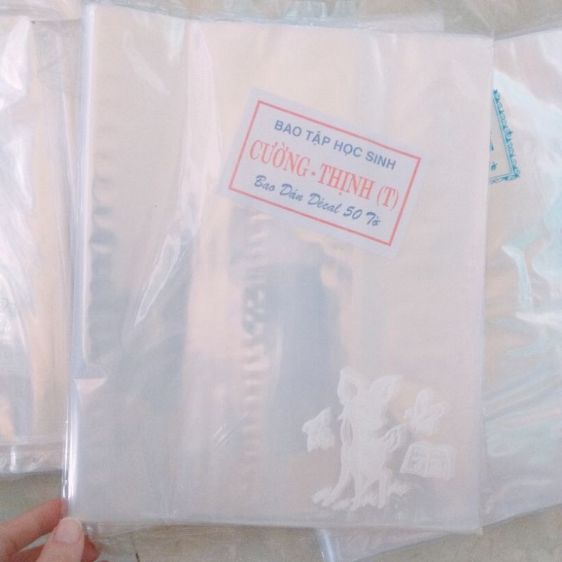 ✼● Xấp 50 tờ bao tập bao vở cường thịnh loại dày đặc biệt
