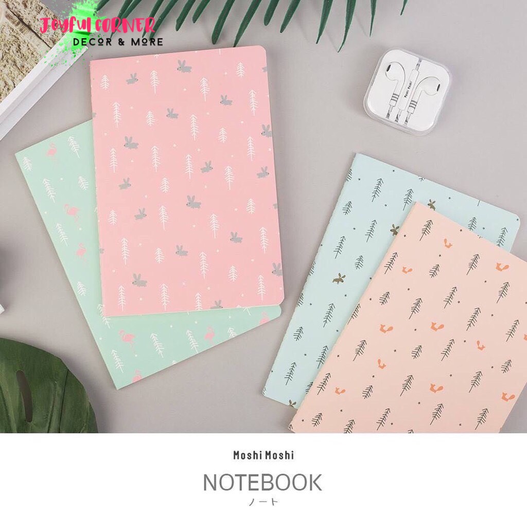 [HCM]Sổ Ghi Chép A5 Siêu Cưng Moshi Moshi Thái Lan