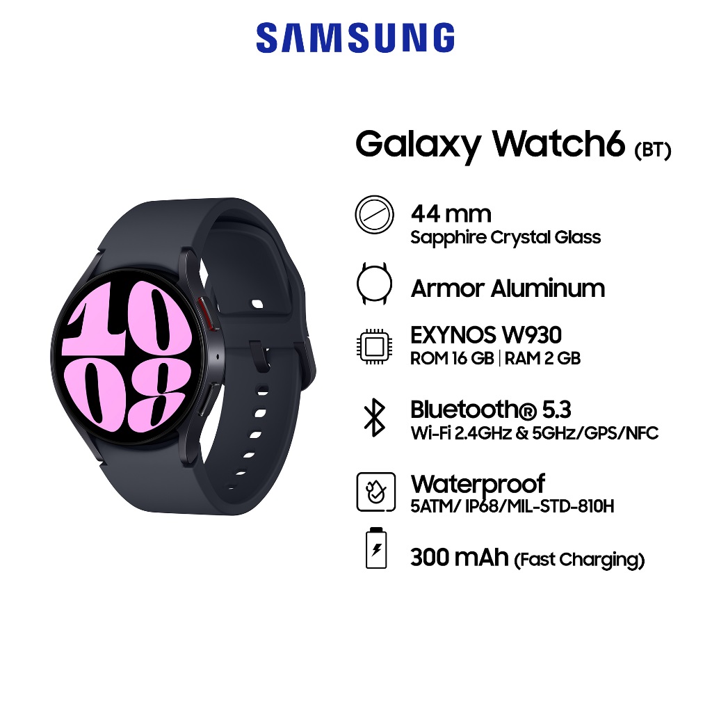 Đồng hồ thông minh Samsung Galaxy Watch 6 44mm - Hàng Chính Hãng