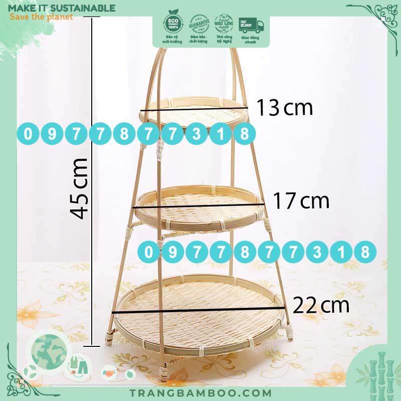 Kệ tre trang trí, kệ tre các loại, kệ tre 1 tầng, kệ tre 2 tầng, kệ tre 3 tầng, để hoa quả, bày ban thờ ông địa, kệ tre