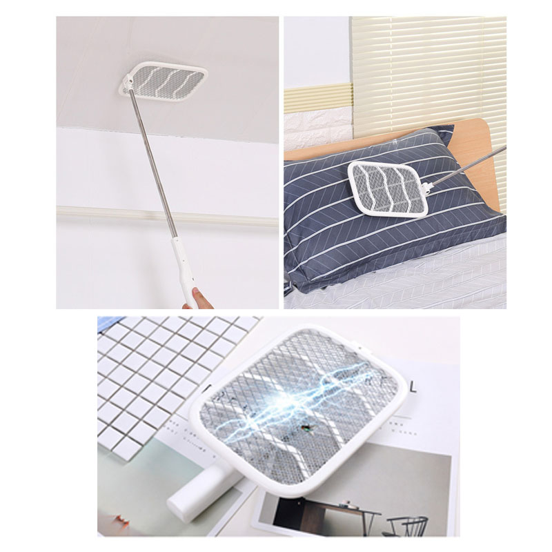 Vợt Muỗi điện đa Năng Có Thể Gấp Gập chức năng kiêm đèn bắt muỗi tự động diệt muỗi, vợt diệt muỗi côn trùng có đèn led thu hút muỗi, đế sạc cao cấp, sạc nhiều lần, 3 lớp lưới, diệt muỗi hiệu quả