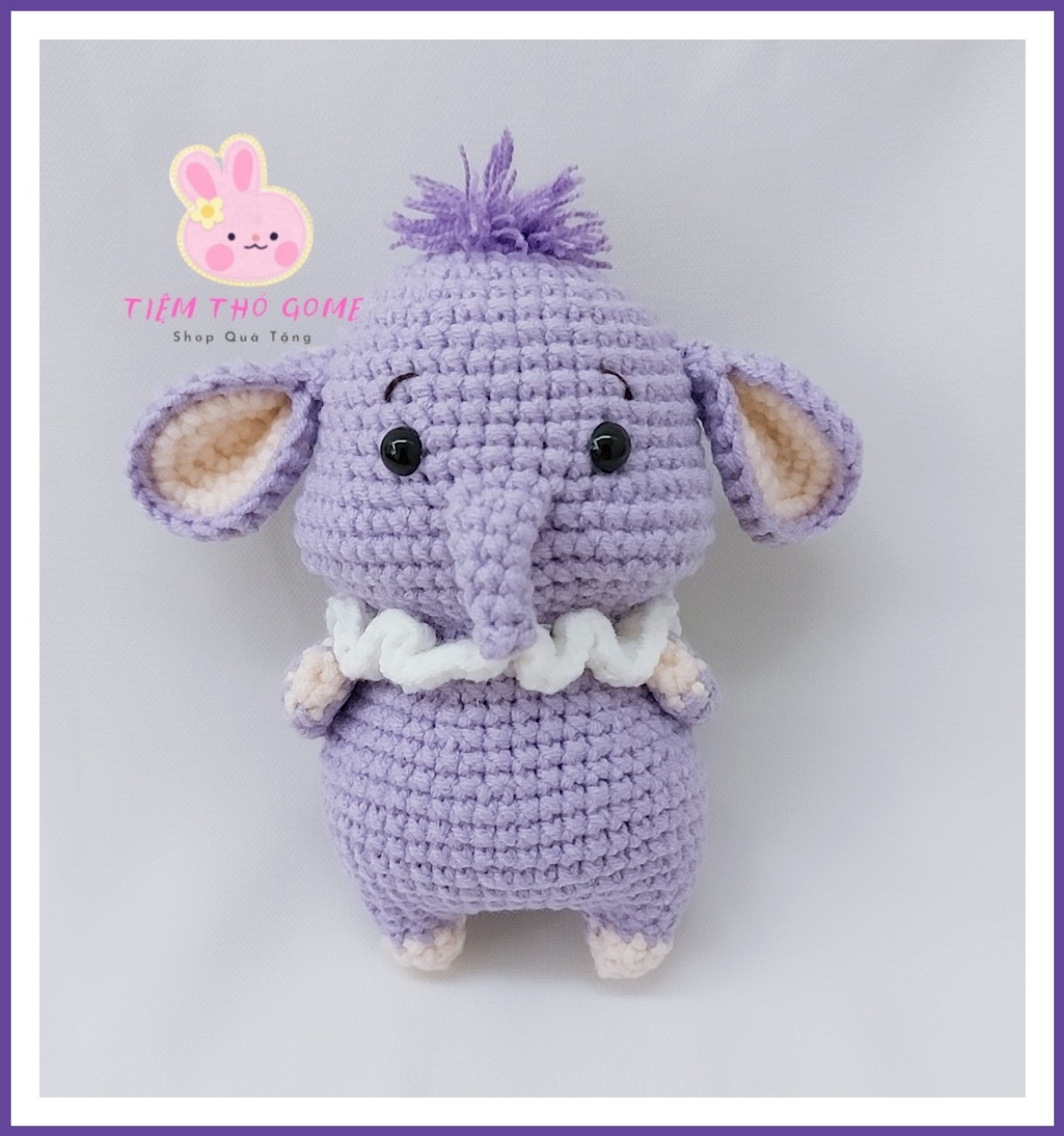 Thú len nhồi bông handmade - Voi len handmade