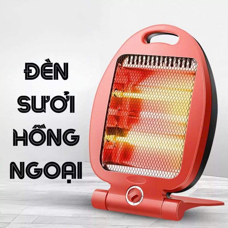  Đèn Sưởi Ấm 2 Chế Độ Tiết Kiệm Điện  Công Suất 800w - 2 Bóng An Toàn  Tỏa Nhiệt Rộng Cho Mùa Đông 