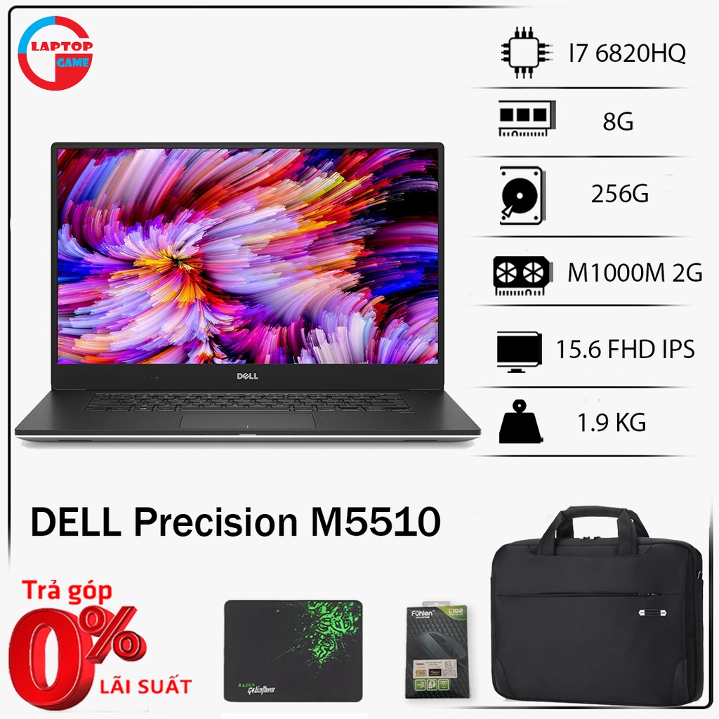 Dell Precision M5510 - tuyệt phẩm đồ họa siêu mỏng nhẹ - dòng siêu cao cấp hạng siêu sang utrabook víp