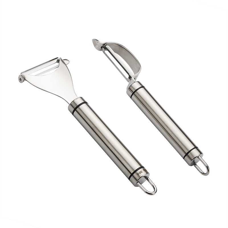 Bộ 2 dao gọt vỏ trái cây, dao bào củ quả inox