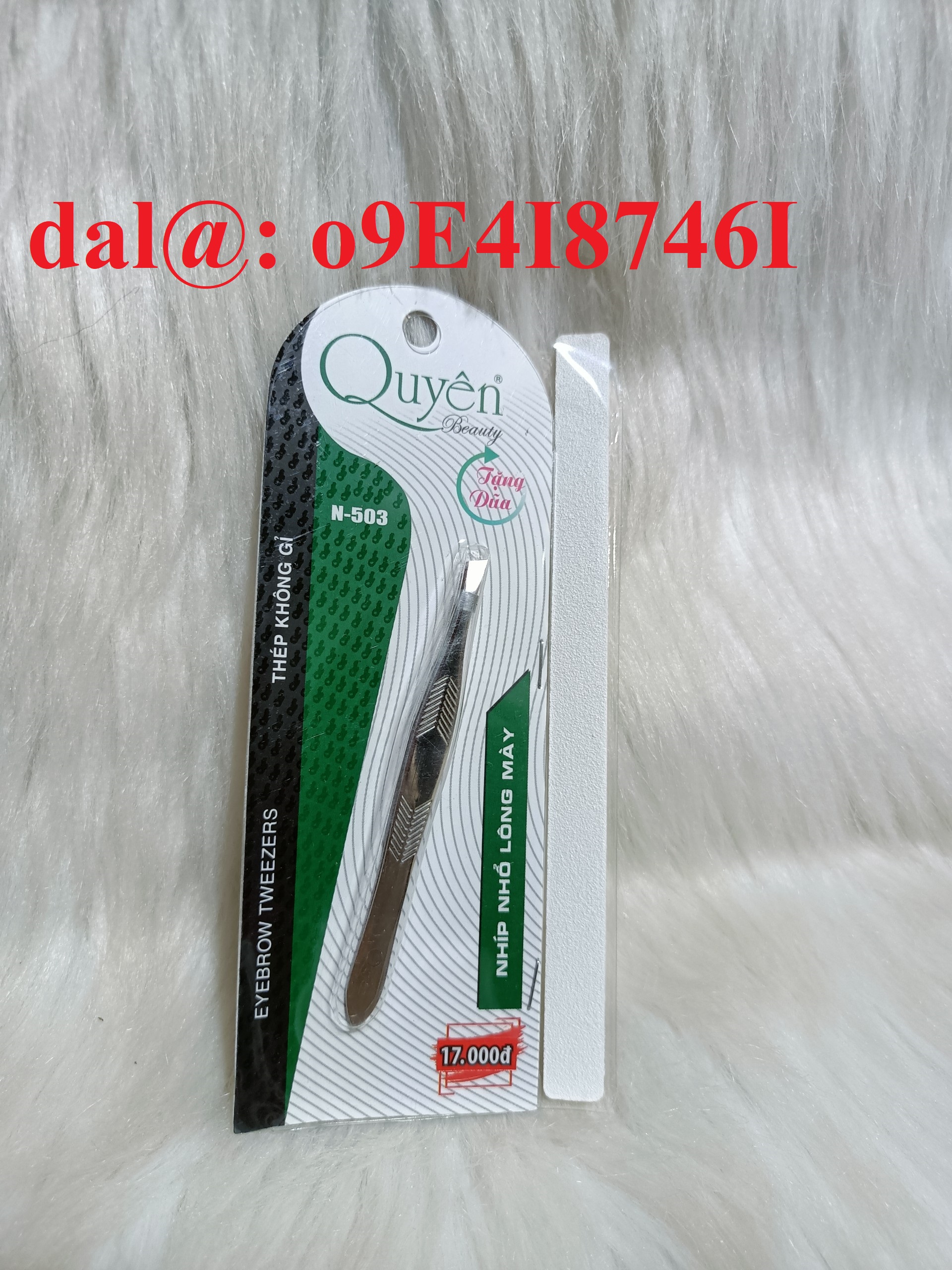 Nhíp nhổ lông mày quyên thân trắng n 503