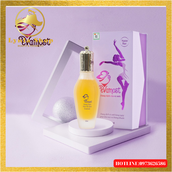 Evamost, Evamost chính hãng- Dung Dịch Vệ Sinh Phụ Nữ Evamost Nhã Phương Thơm Hồng Se khít 120ml Lynla Shop