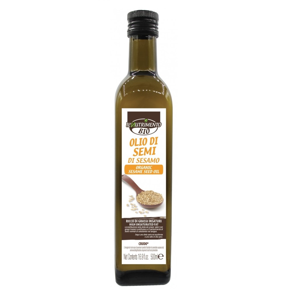 HCMDầu hạt mè hữu cơ ép thô Organic Sesame Oil - IL Nutrimento - 500ml