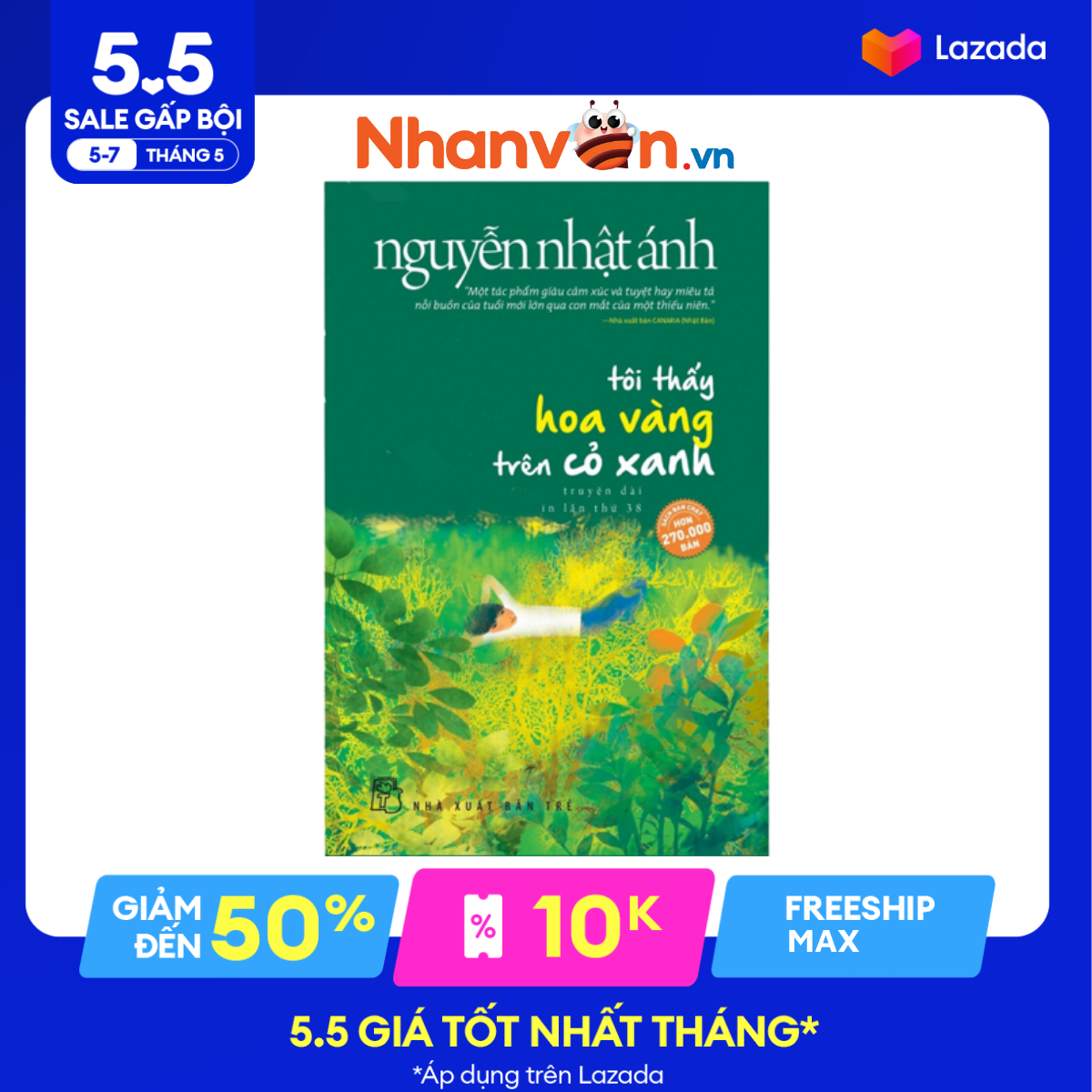 Sách - Tôi thấy hoa vàng trên cỏ xanh -  Nguyễn Nhật Ánh - NXB Trẻ