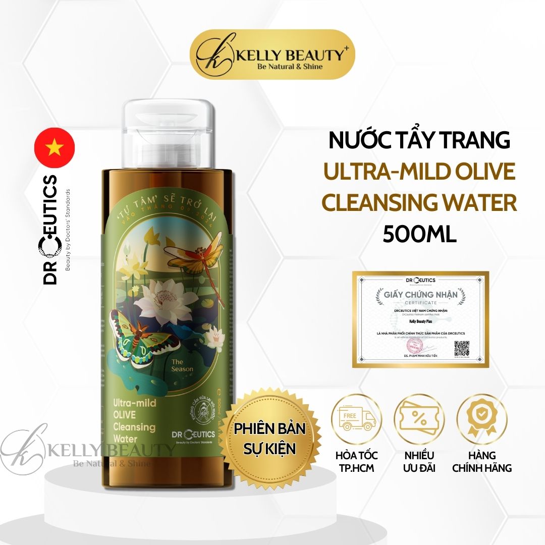 Nước Tẩy Trang DrCeutics Ultra-Mild Olive Cleansing Water | Kelly Beauty