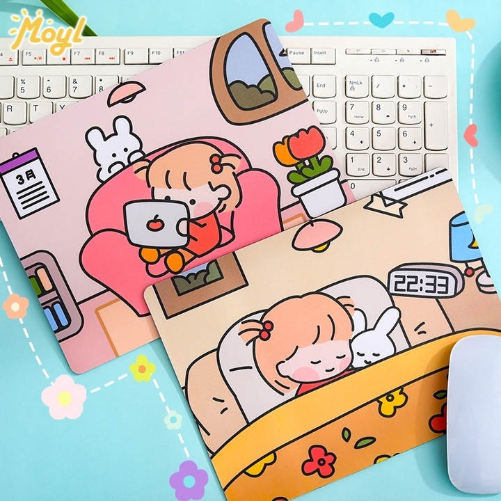 Tấm silicon di chuột, lót chuột máy tính hình thù siêu cute và đáng yêu