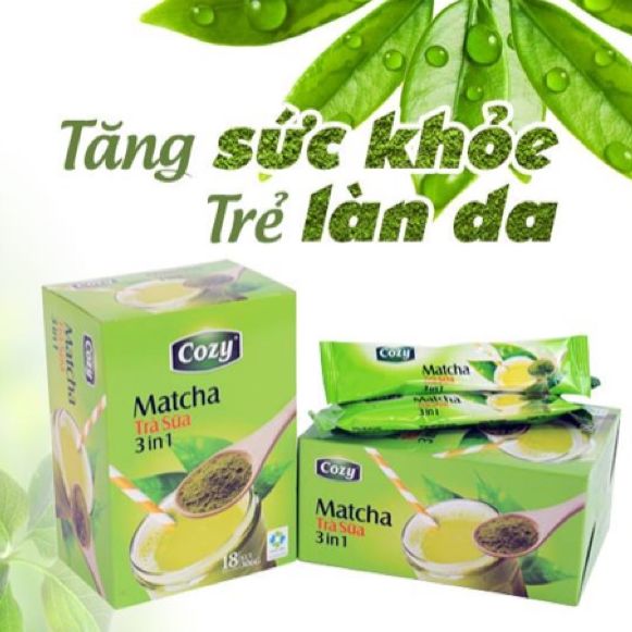 Trà sữa matcha cozy 3 in 1