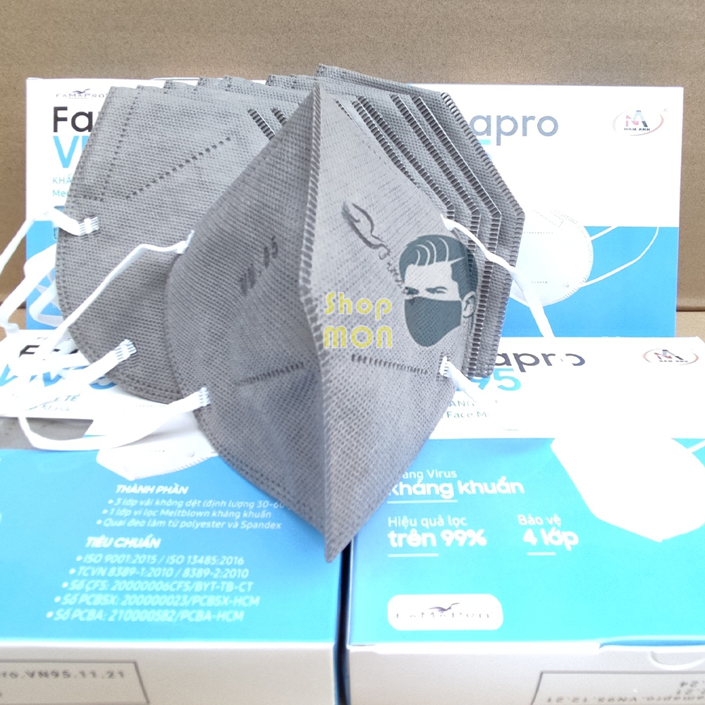 N95 famapro hàng chính hãng nam anh 4 lớp famapro vn95 đạt chuẩn n95